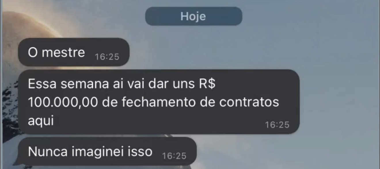 Depoimento de aluno
